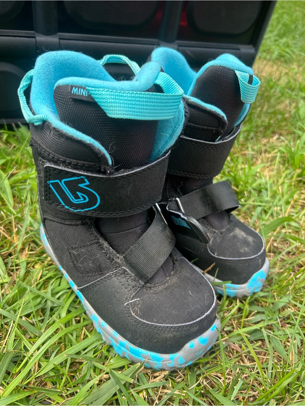 Burton Kids Black and Teal Winter Boots